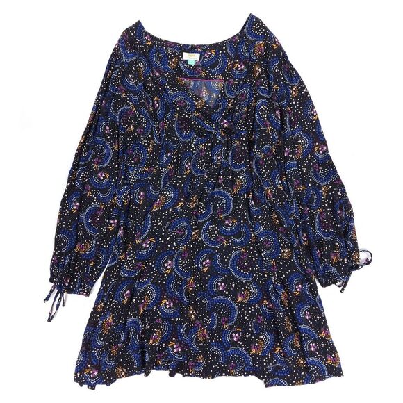 ANTHROPOLOGIE Maeve Gianna Balloon Sleeve Tunic Dress Whimsigoth Boho Celestial - Picture 1 of 7